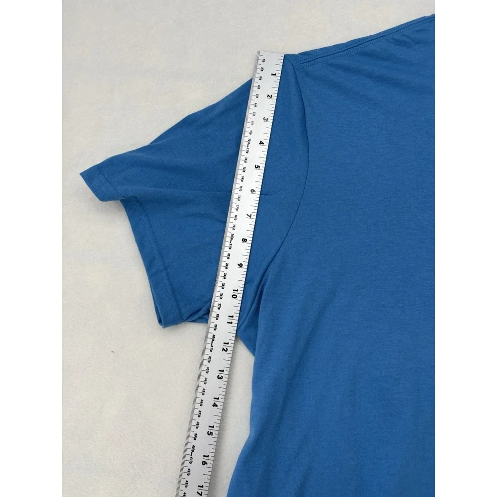 Adidas The Go-To Performance Tee Mens 2XL Blue Climalite T-Shirt A99811